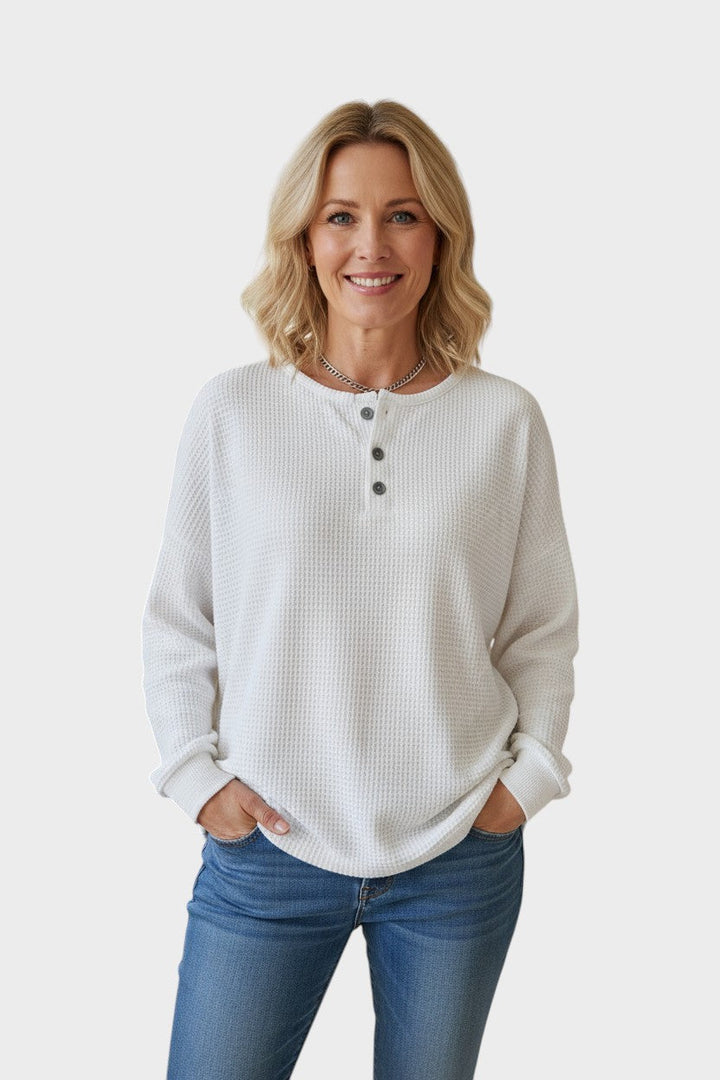 Tirza™ | Waffle Knit Comfort Sweater