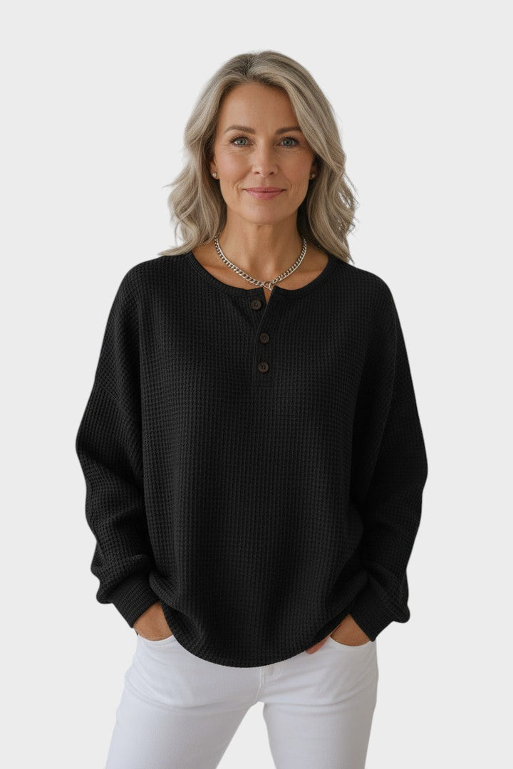 Tirza™ | Waffle Knit Comfort Sweater