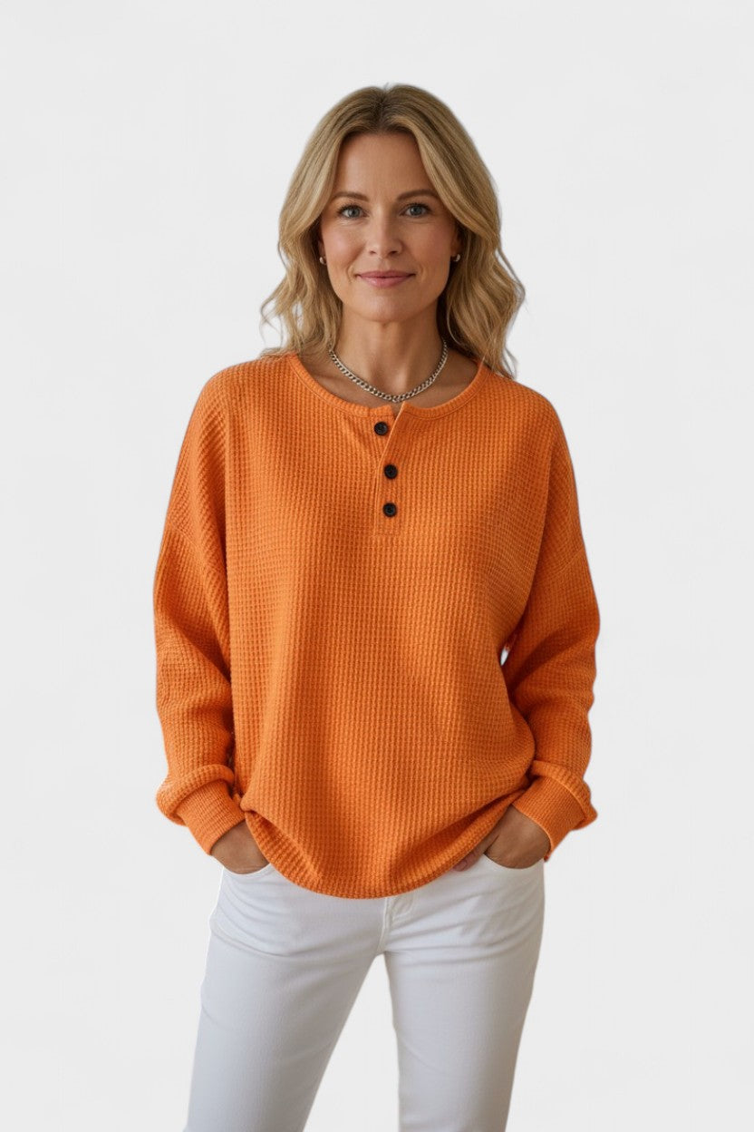 Tirza™ | Waffle Knit Comfort Sweater