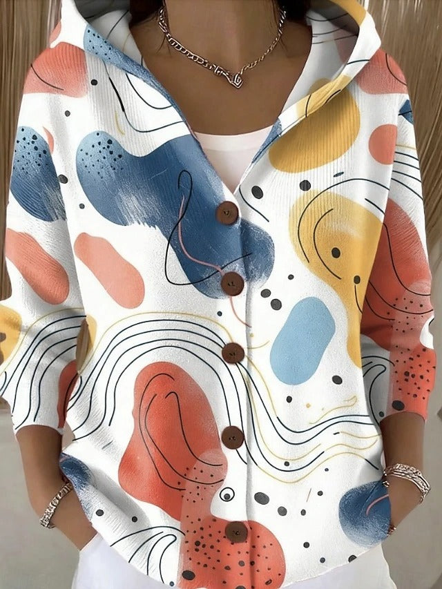 Chloe | Artistic Warm Long Cardigan